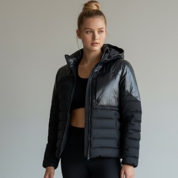 lululemon athletica Jackets & Blazers - lululemon wunder puff athletica black goose down Black Puffer Jacket